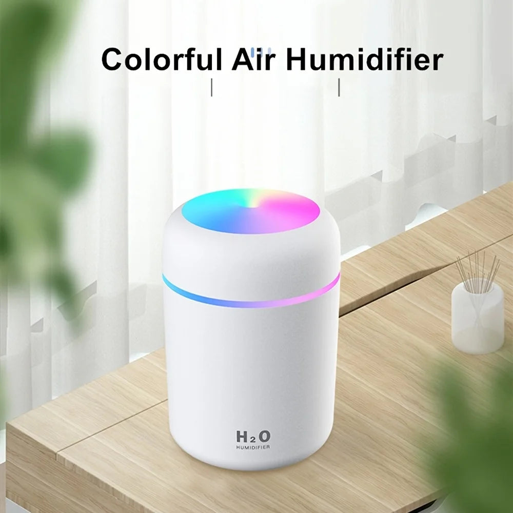 DAKA | Portable LED light mini 300ml h2o Spray Mist humidifier