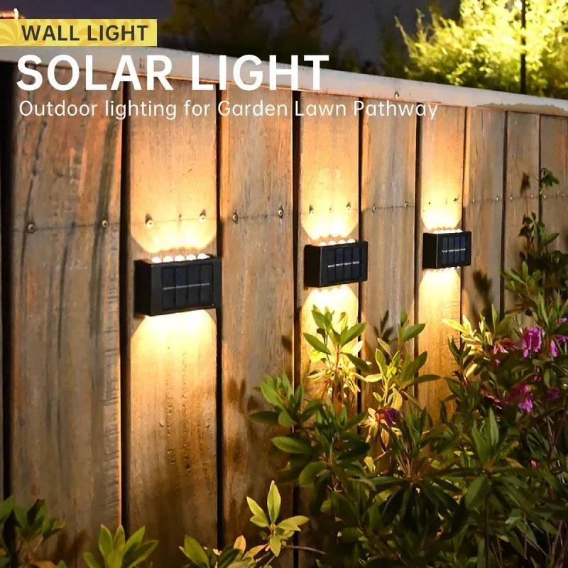 DAKA | Solar Wall Lamp Outdoor Waterproof Solar Powered Illuminate Home Garden