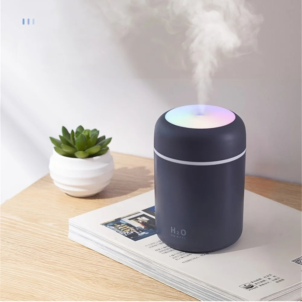 DAKA | Portable LED light mini 300ml h2o Spray Mist humidifier